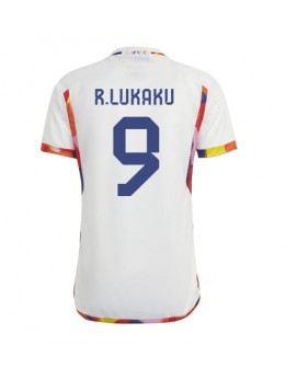 Belgien Romelu Lukaku #9 Replika Borta Kläder VM 2022 Kortärmad